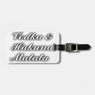 Cupcakes Wodka  Hakuna Matata LUSTIG Gepäckanhänger