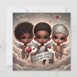 Cupid 2025 und darüber hinaus Trio CupidFlat Grußk Karte