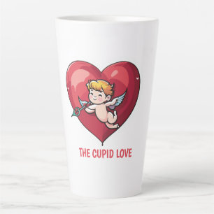Cupid am roten Herz Milchtasse
