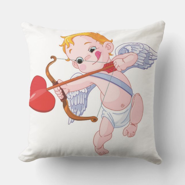 Cupid Angel Throw Pillow Kissen (Vorderseite)