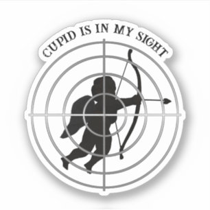 Cupid Anti Valentinstag  Aufkleber