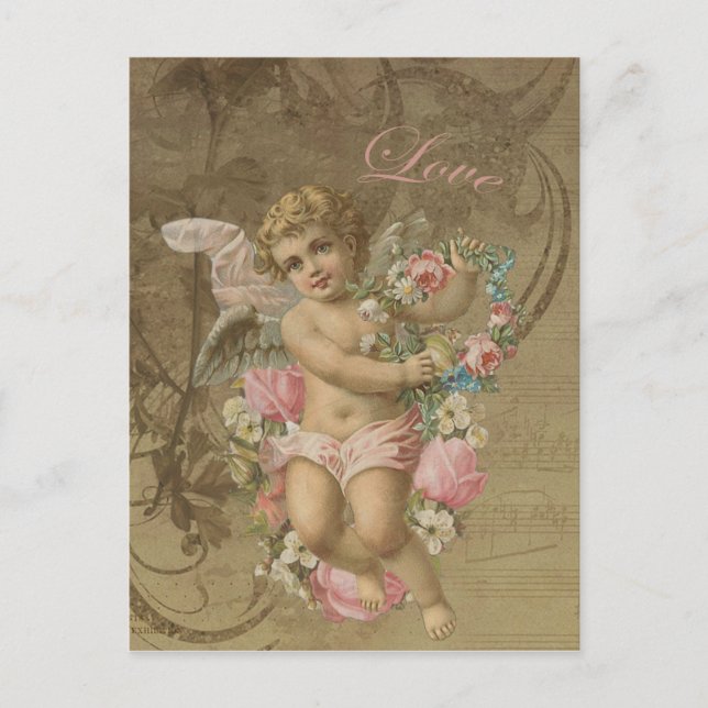 Cupid - Antik Postkarte (Vorderseite)