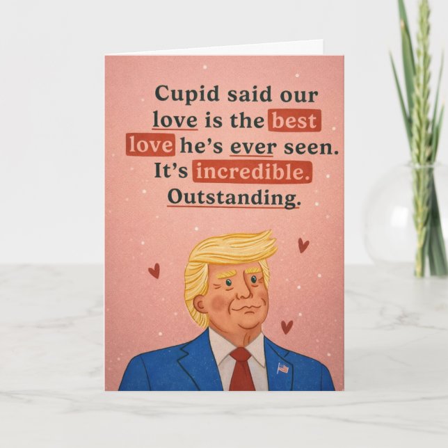 Cupid Approved  Feiertagskarte (Vorderseite)