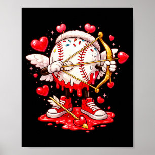 Cupid Baseball Drip Eiscreme Bekleidung Jugend Jun Poster