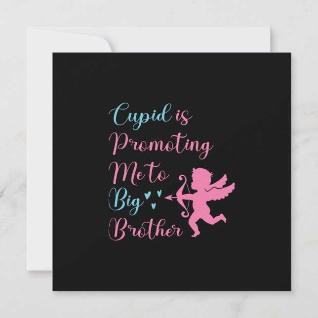 Cupid bringt mich zu Valentine, einem großen Brude Dankeskarte (Vorderseite)