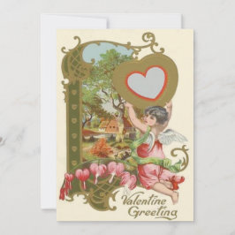 Cupid Cherub Angel Heart Wedding Einladung