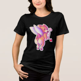 Cupid Corgi Tri-Blend Shirt