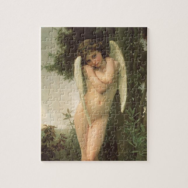 Cupid (Cupidon) Angel Portrait von Bouguereau (Vertikal)
