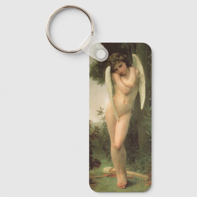 Cupid (Cupidon) Angel Portrait von Bouguereau Schlüsselanhänger (Vorderseite)