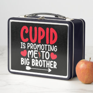 Cupid fördert mich zu großen Bruder-Valentinen Metall Brotdose