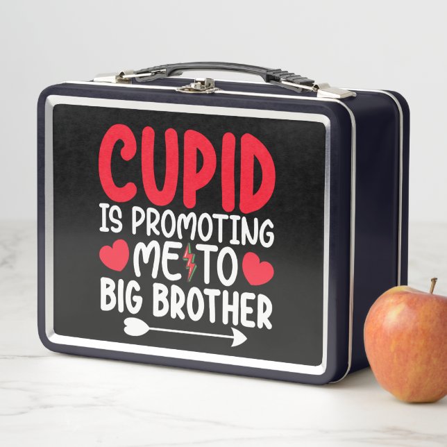 Cupid fördert mich zu großen Bruder-Valentinen Metall Brotdose (Beispiel)