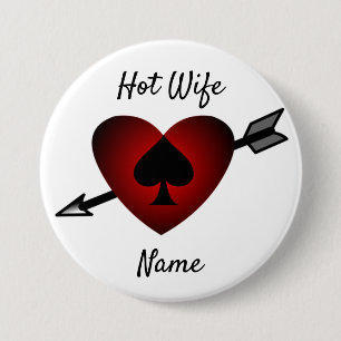 Cupid Heart Black Spade Thunder_Cove Button