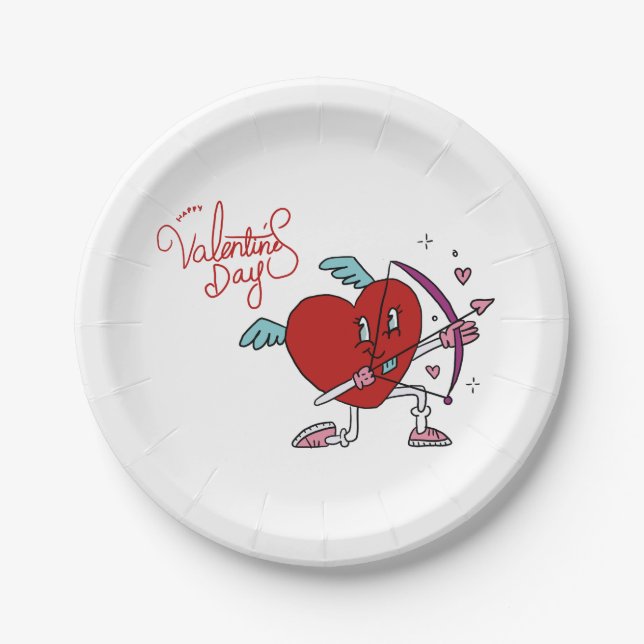 CUPID HEART  PAPPTELLER (Vorderseite)