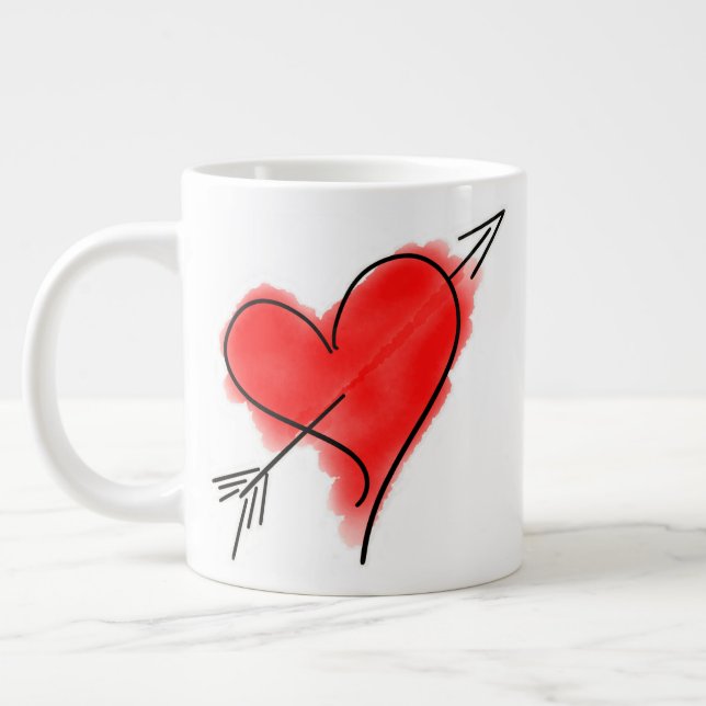CUPID IST ARROW 20 0z. Jumbo-Tasse (Links)