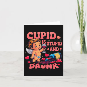 Cupid ist ein stupider und Betrunkener lustiger An Karte