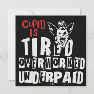 Cupid ist müde feiertagskarte