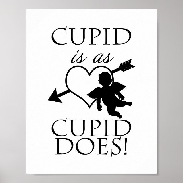 Cupid ist wie Cupid | Valentine Poster (Vorne)