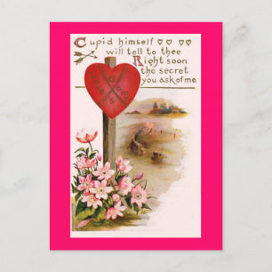 Cupid kennt die Geheimpostkarte Postkarte