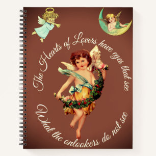 CUPID LIEBESZITAT NOTIZBUCH ROMANTISCHES ENGEL-T