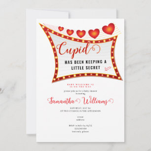 Cupid Little Secret Valentine Februar Babydusche Einladung