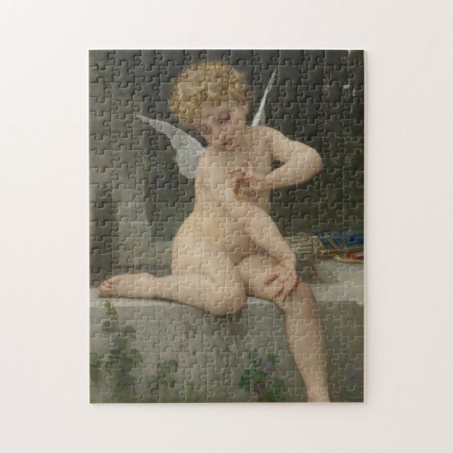 Cupid mit Schmetterling (von Bouguereau) (Vertikal)