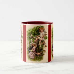 Cupid & Paar Vintage Valentins Tasse