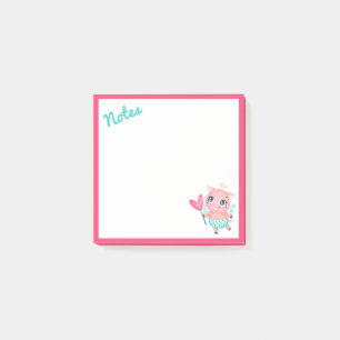 Cupid Pig Post-It Notes Klebezettel