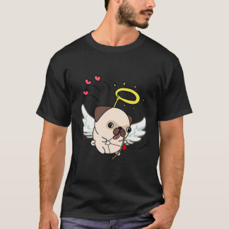 Cupid Pug schießt einen Liebespfeil am Valentinsta T-Shirt