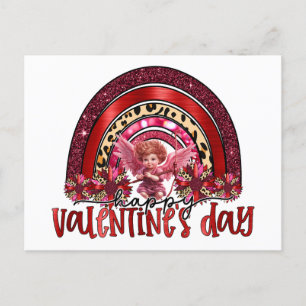 Cupid Regenbogenvalentin's Day Liebe Bogen Pfeil L Feiertagspostkarte