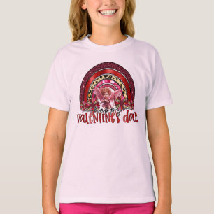 Cupid Regenbogenvalentin's Day Liebe Bogen Pfeil L T-Shirt
