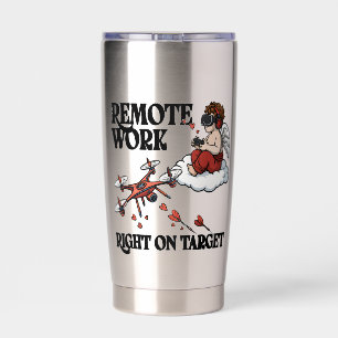 Cupid Remote Work, Valentine’s Day Thermobecher