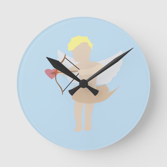 Cupid Runde Wanduhr (Vorderseite)
