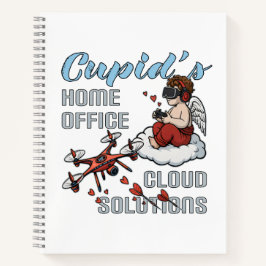 Cupid’s Home Office, Drone Valentine’s Day Notizbuch