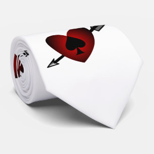 Cupid Schwarz Spade Thunder_Cove Krawatte