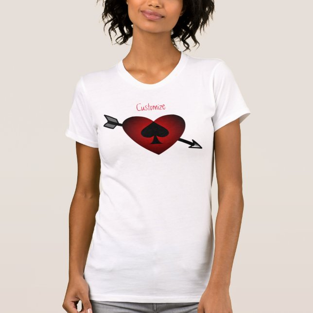 Cupid Schwarz Spade Thunder_Cove T-Shirt (Vorderseite)
