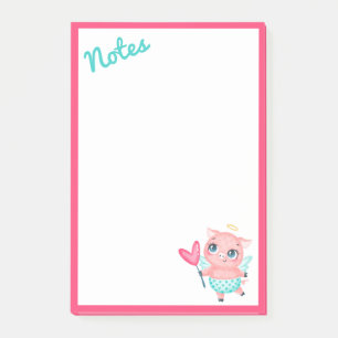 Cupid-Schwein-Post-it-Notes Post-it Klebezettel