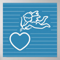 Cupid Strikes benutzerdefiniertes Poster