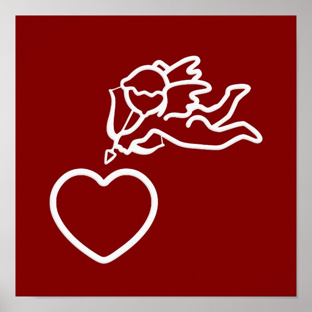 Cupid Strikes benutzerdefiniertes Poster (Vorne)