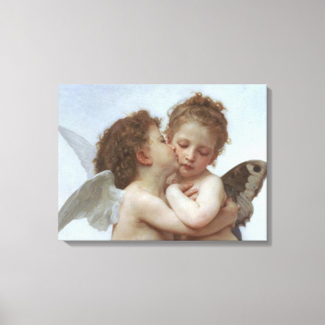 Cupid und Psyche als Kinder Leinwanddruck (Vorderseite)