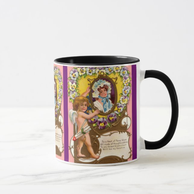 Cupid Vintag Valentine Tasse (Rechts)