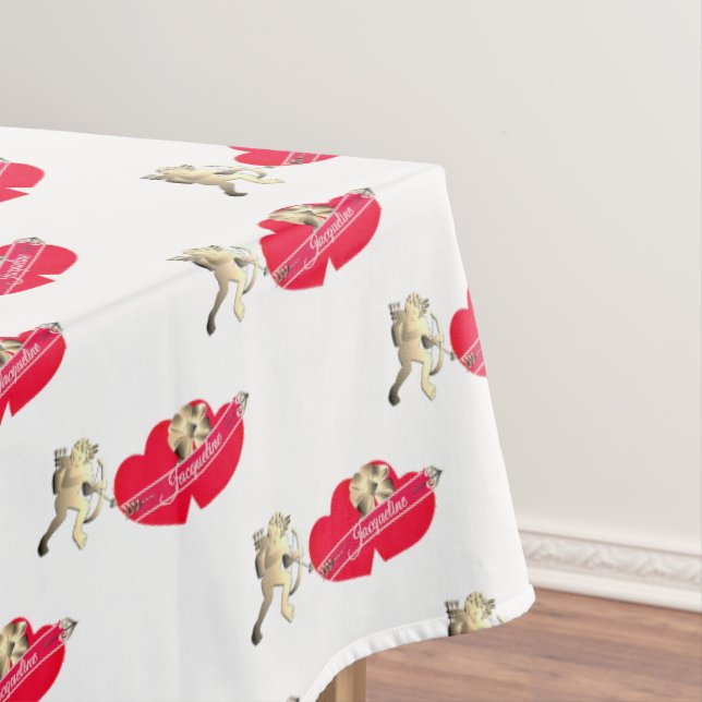 Cupid w/Hearts Tablecloth Tischdecke (Beispiel)