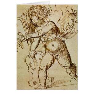 Cupido mit einer Violine von Domenico Campagnola