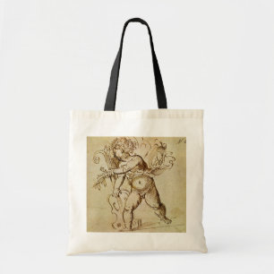 Cupido mit einer Violine von Domenico Campagnola Tragetasche
