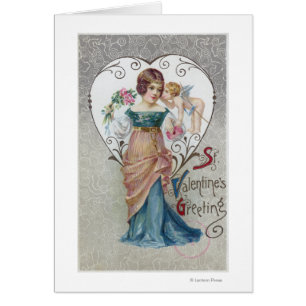 Cupidon de salutation de St Valentine