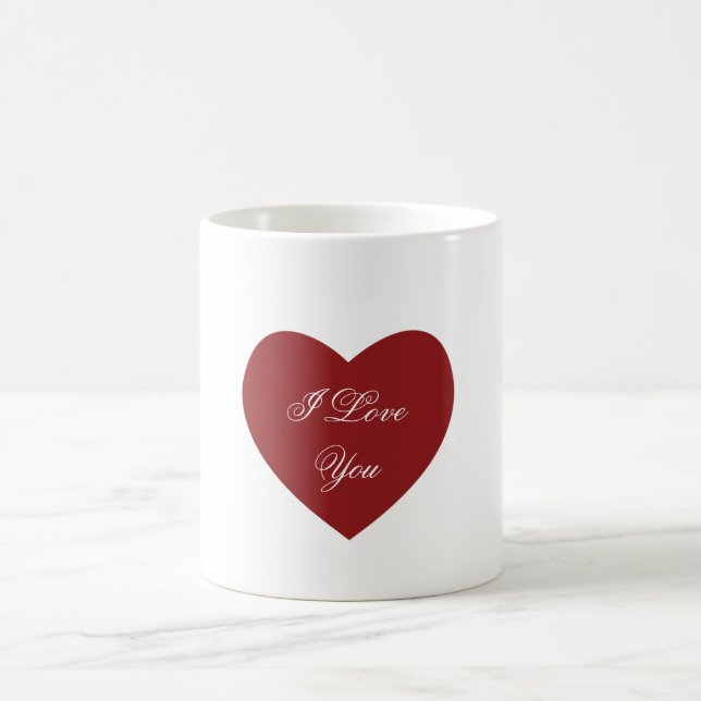 Cupidons Coeurs Magique Amour Mug - I Love You Rév (Centre)