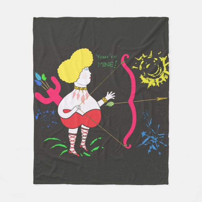 Cupid's Arrow Fleecedecke (Vorderseite)
