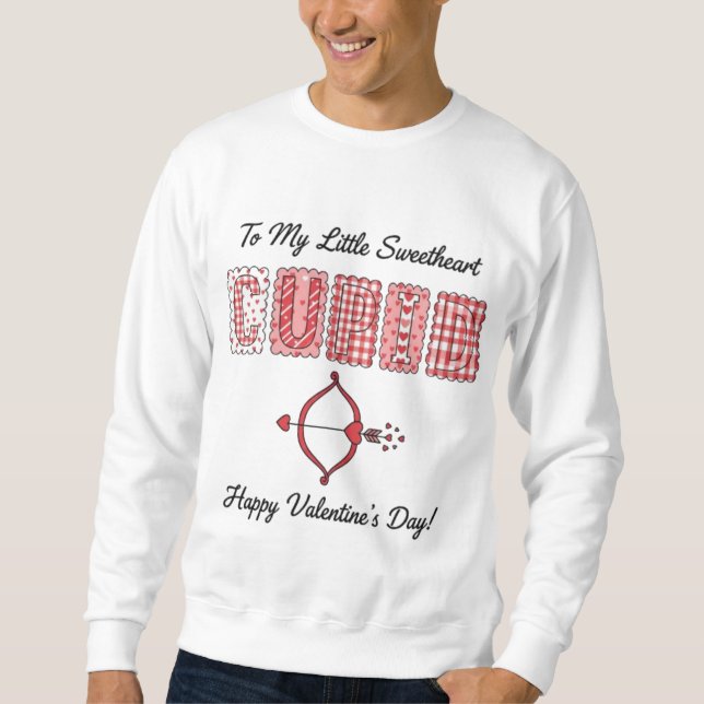 Cupid's Arrow Little Sweetheart Valentine's Day Sweatshirt (Vorderseite)