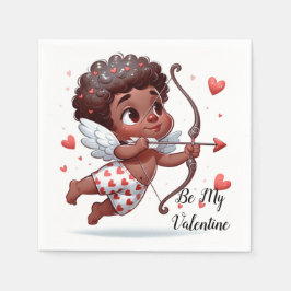 Cupid's Charm Be My Valentine  Serviette