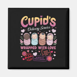 Cupid's Delivery Service Geburts- und Entbindungss Magnet