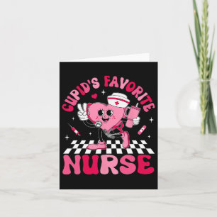 Cupids Favorite Nurse Bougie Valentine Candy Heart Karte